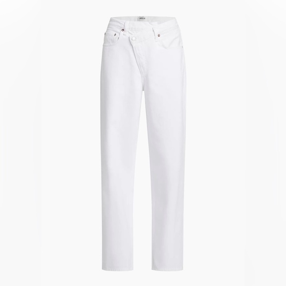 Agolde Crisscrossed Wide-Leg Jeans - Picture 2 of 2